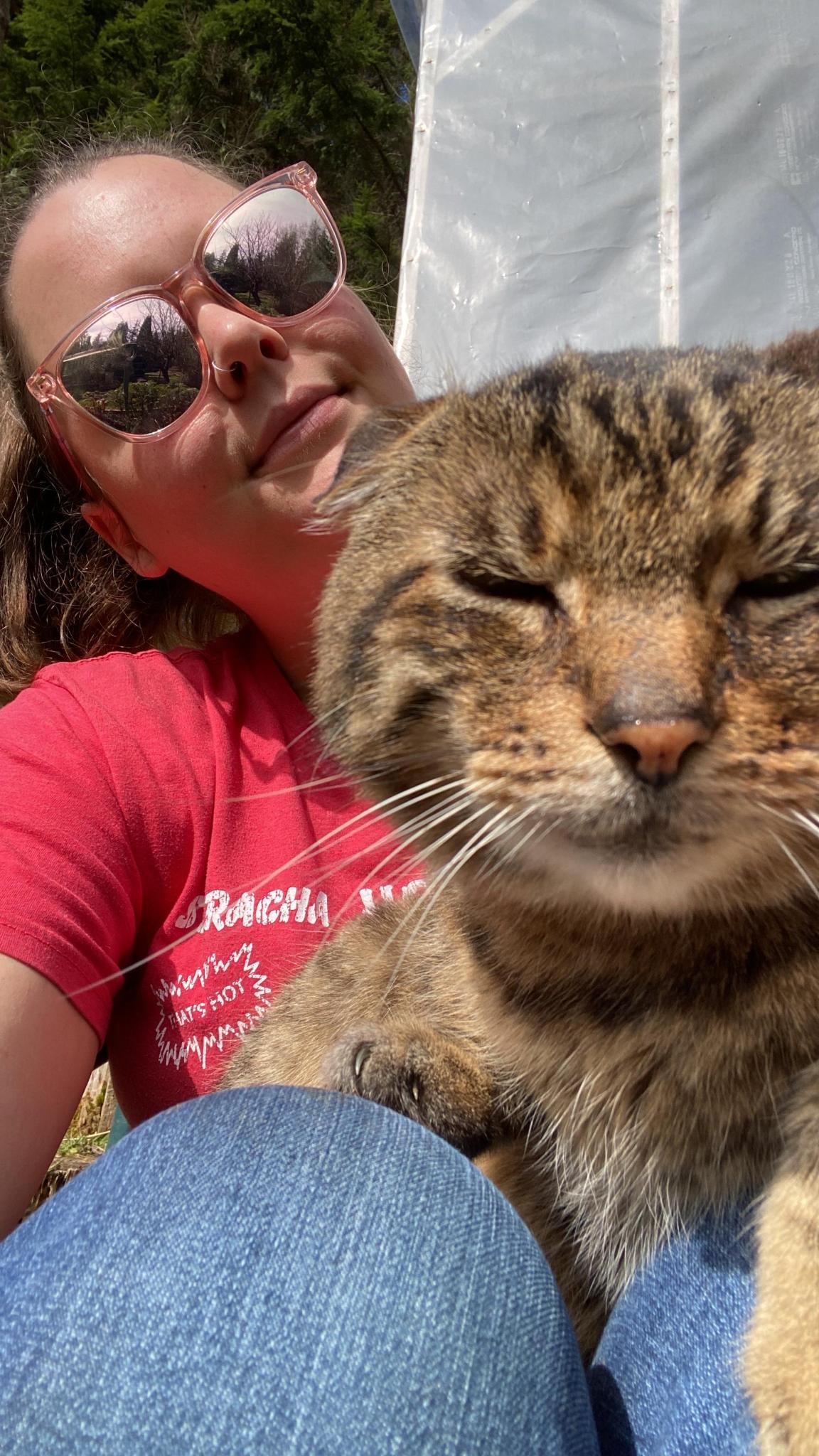 Ocea Whyte with pets